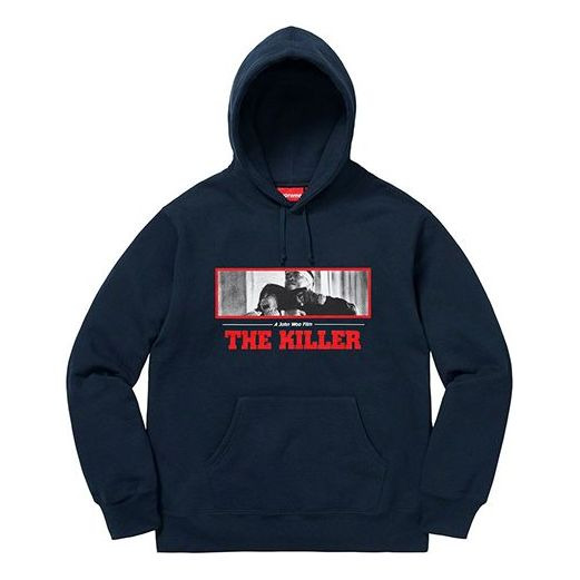 Supreme FW18 The Killer Hooded Sweatshirt Navy SUP-FW18-684 - 1