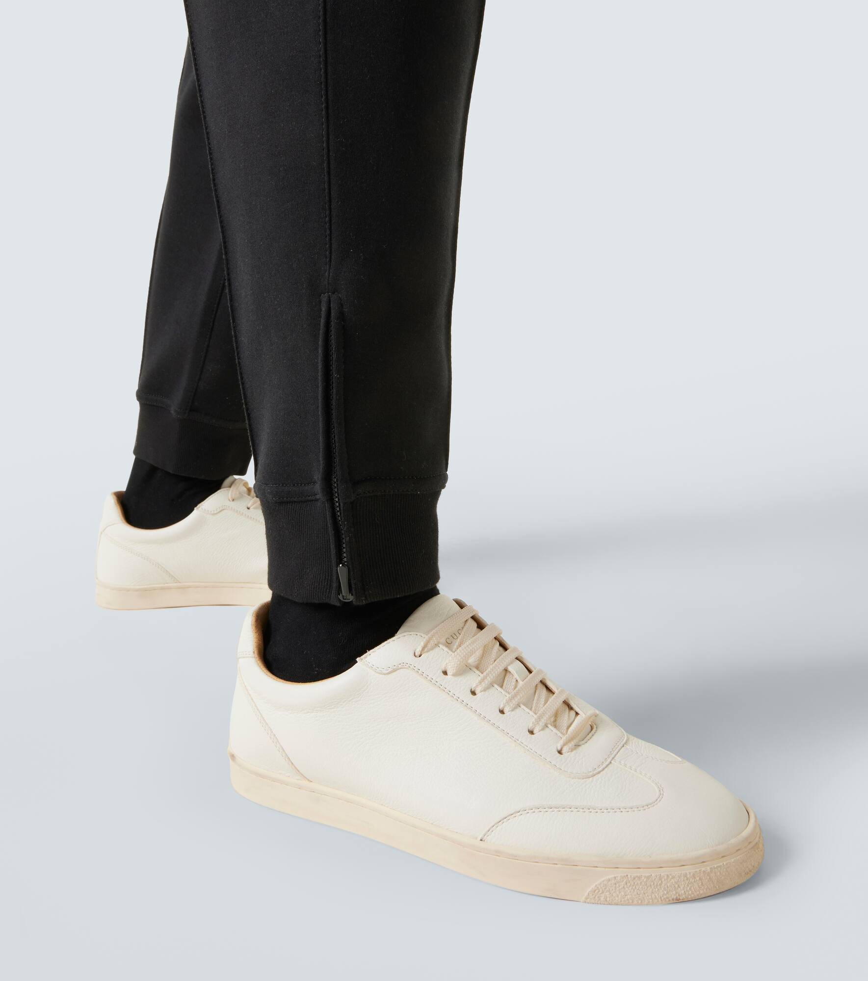 Cotton-blend sweatpants - 6