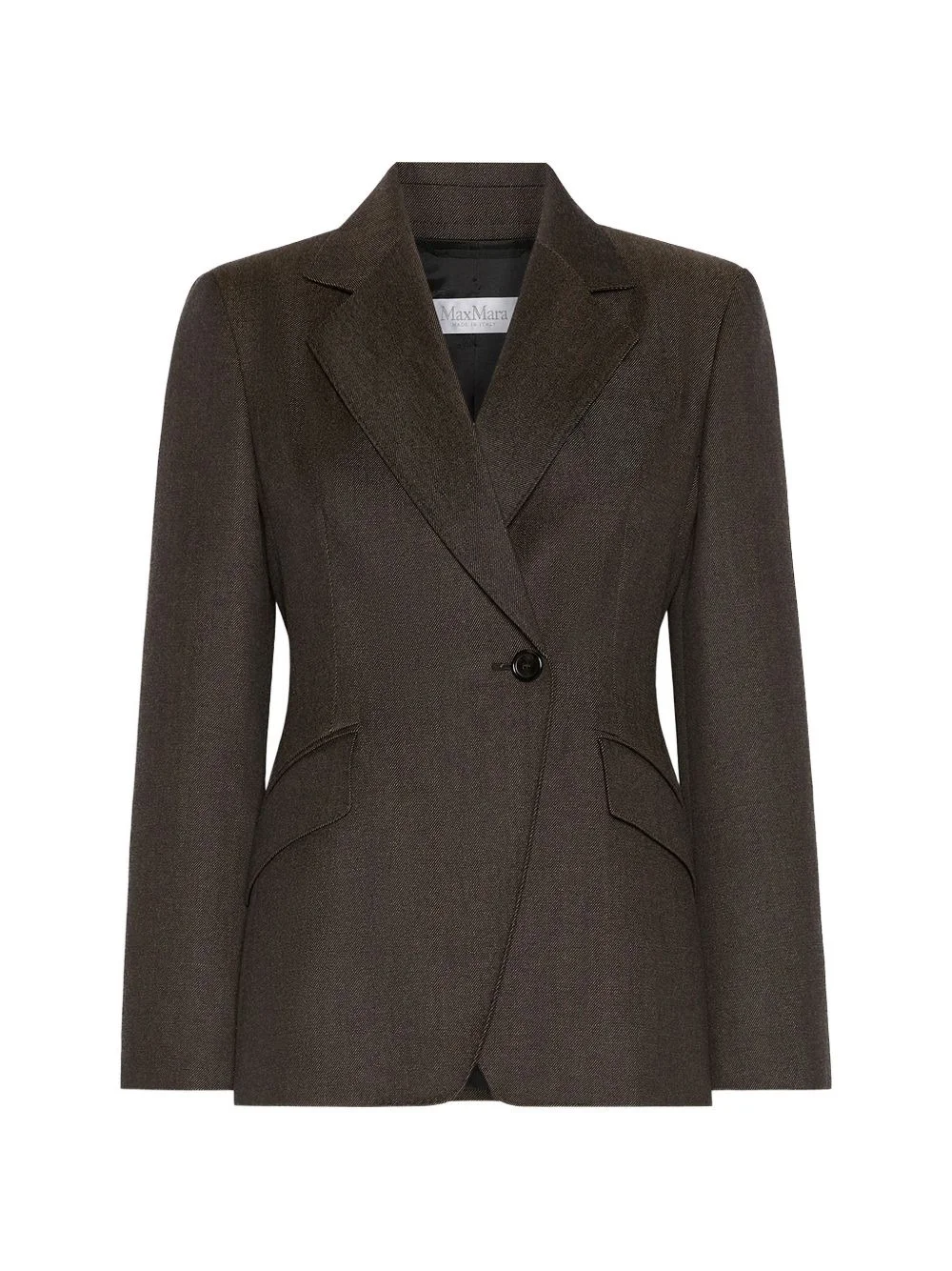 single-breasted wool blazer - 1