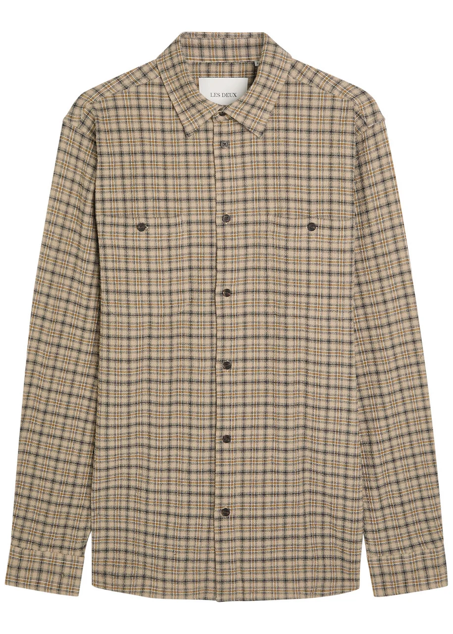 Les Deux John Checked Woven Shirt - 1