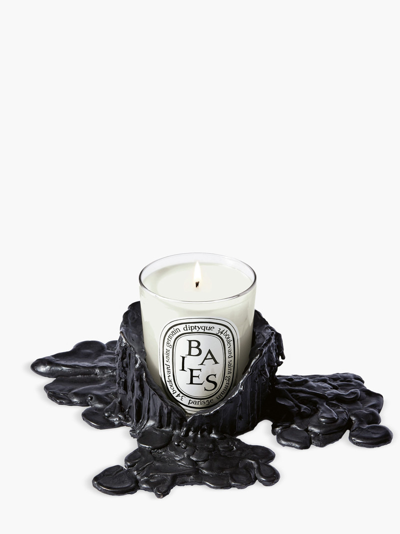 Medium black bronze candle holder - For classic candles 9