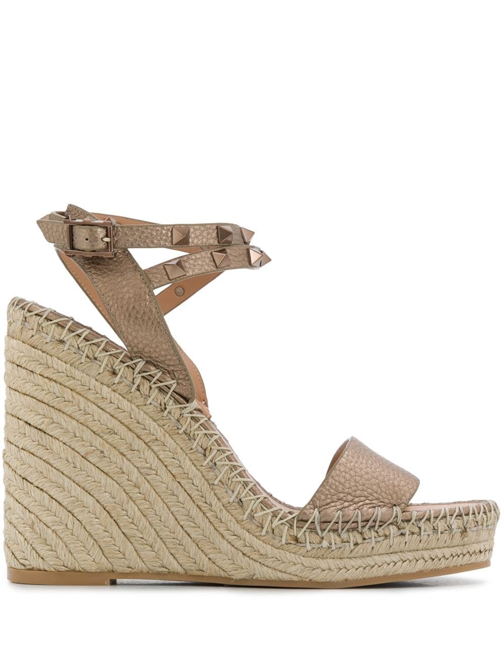 rockstud espadrille wedge sandals - 1