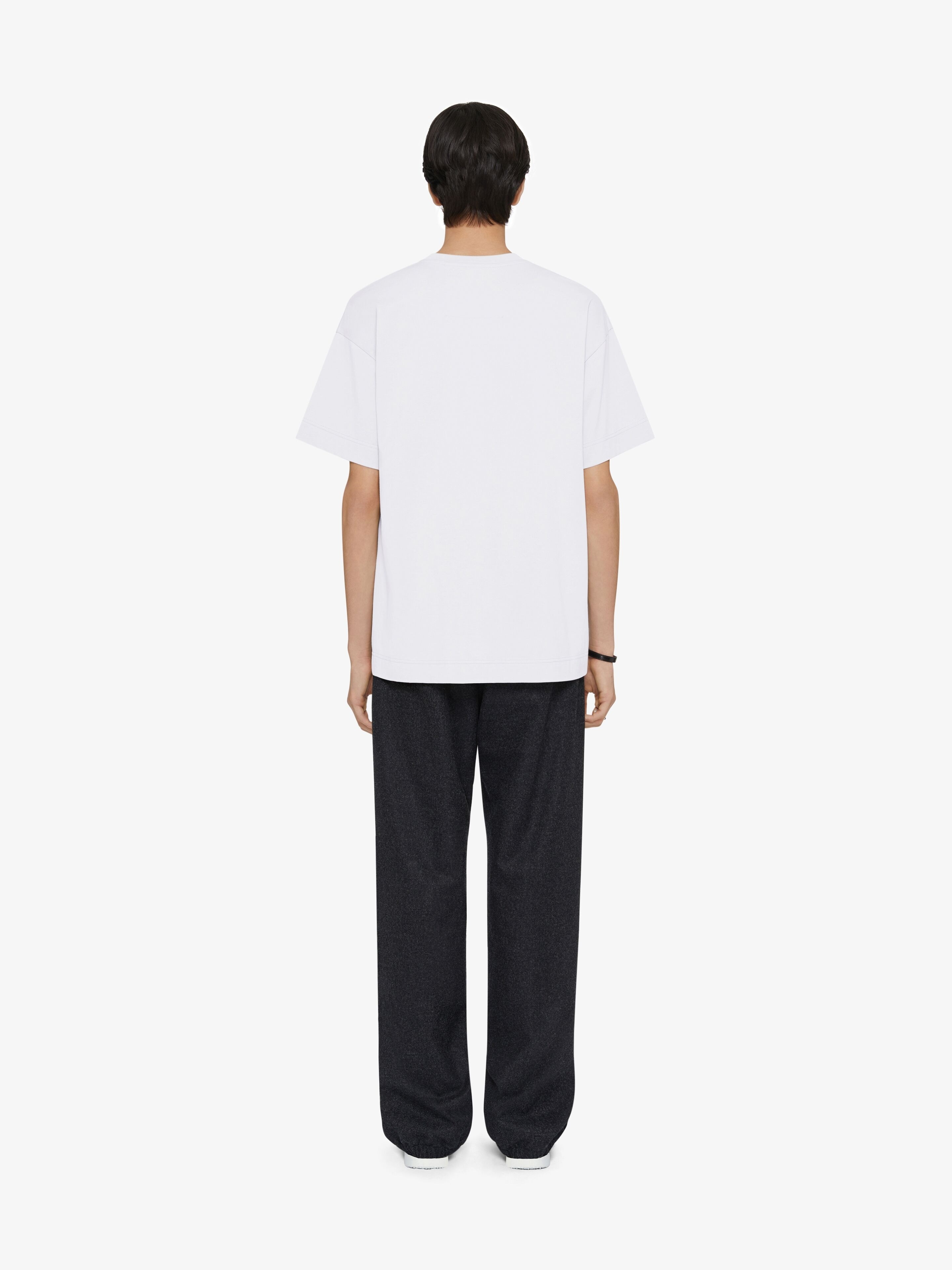 T-SHIRT IN COTTON GIVENCHY FEATHERS - 4