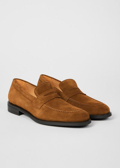 Paul Smith Tan Suede 'Remi' Loafers outlook