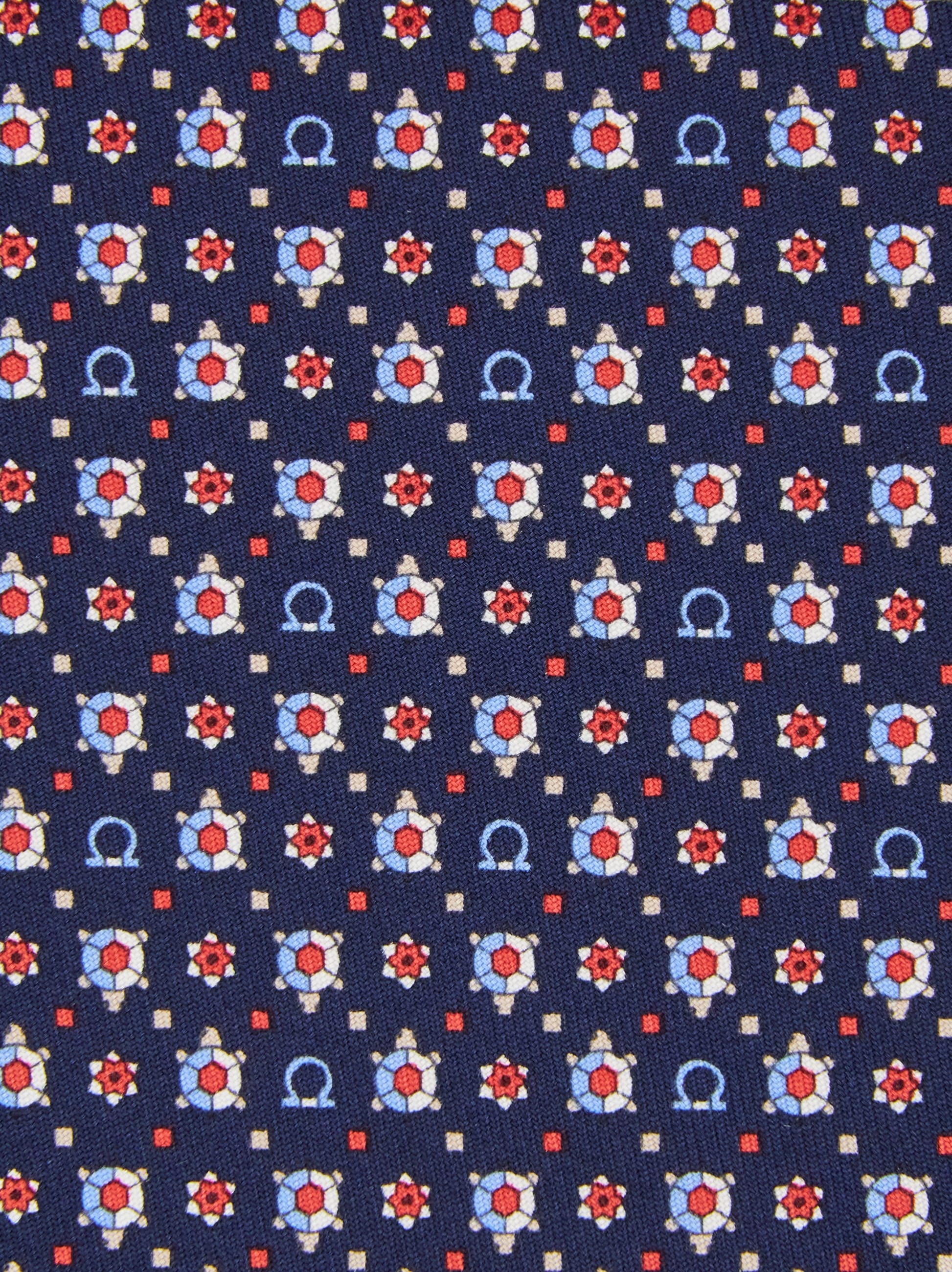 Turtle print silk tie - 2