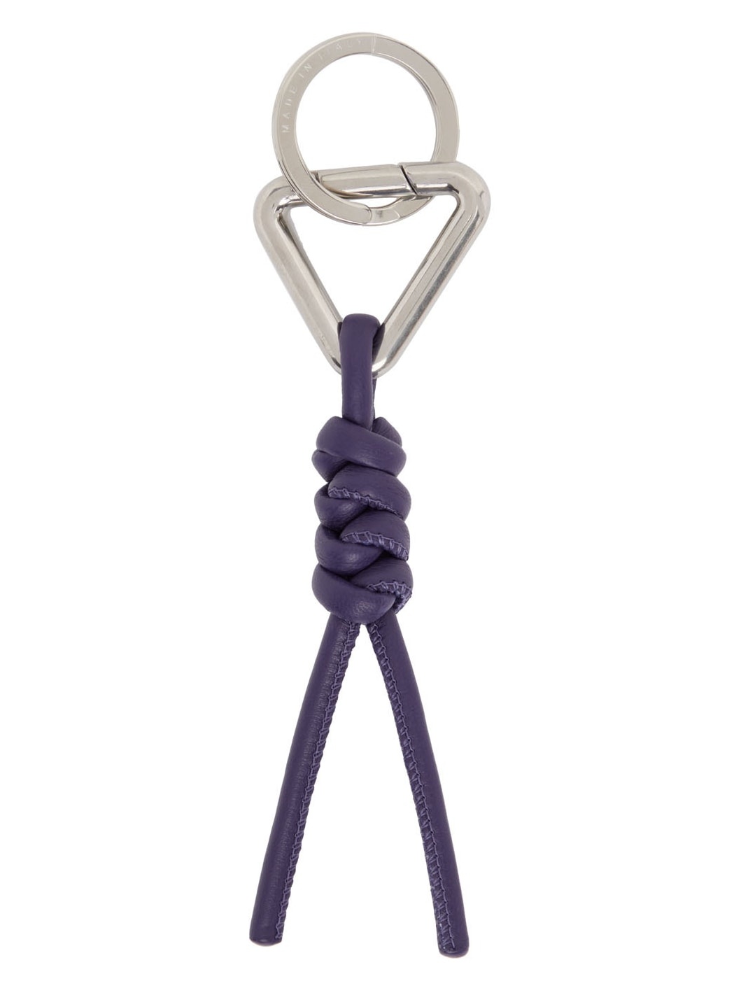 Purple Lambskin Keychain - 2