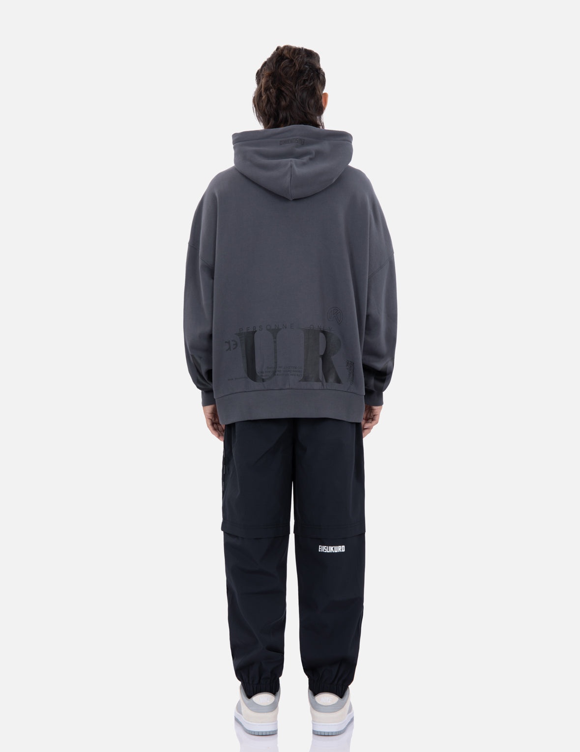 Logo Print Oversized Hoodie - 6