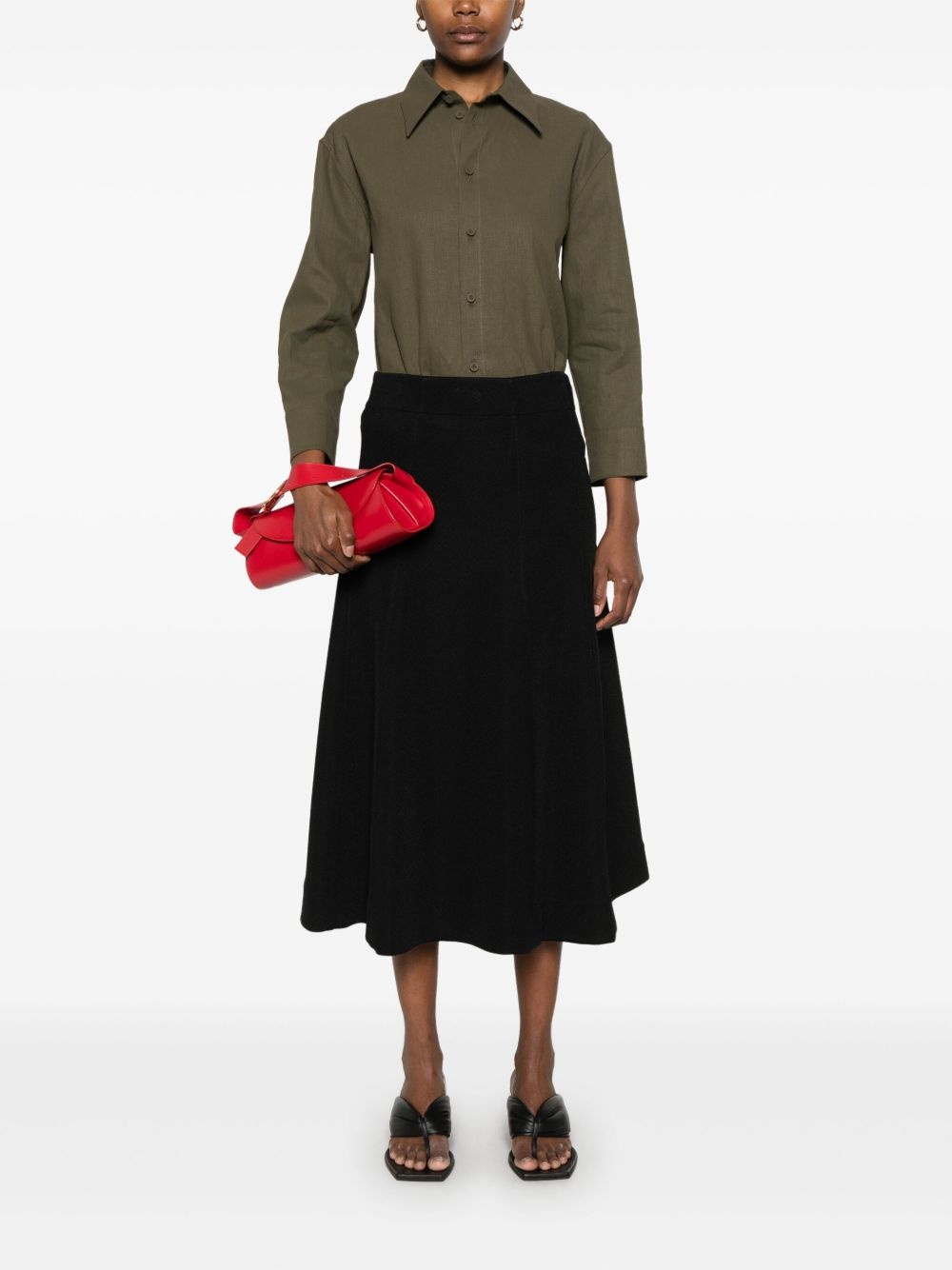 flared midi skirt - 2