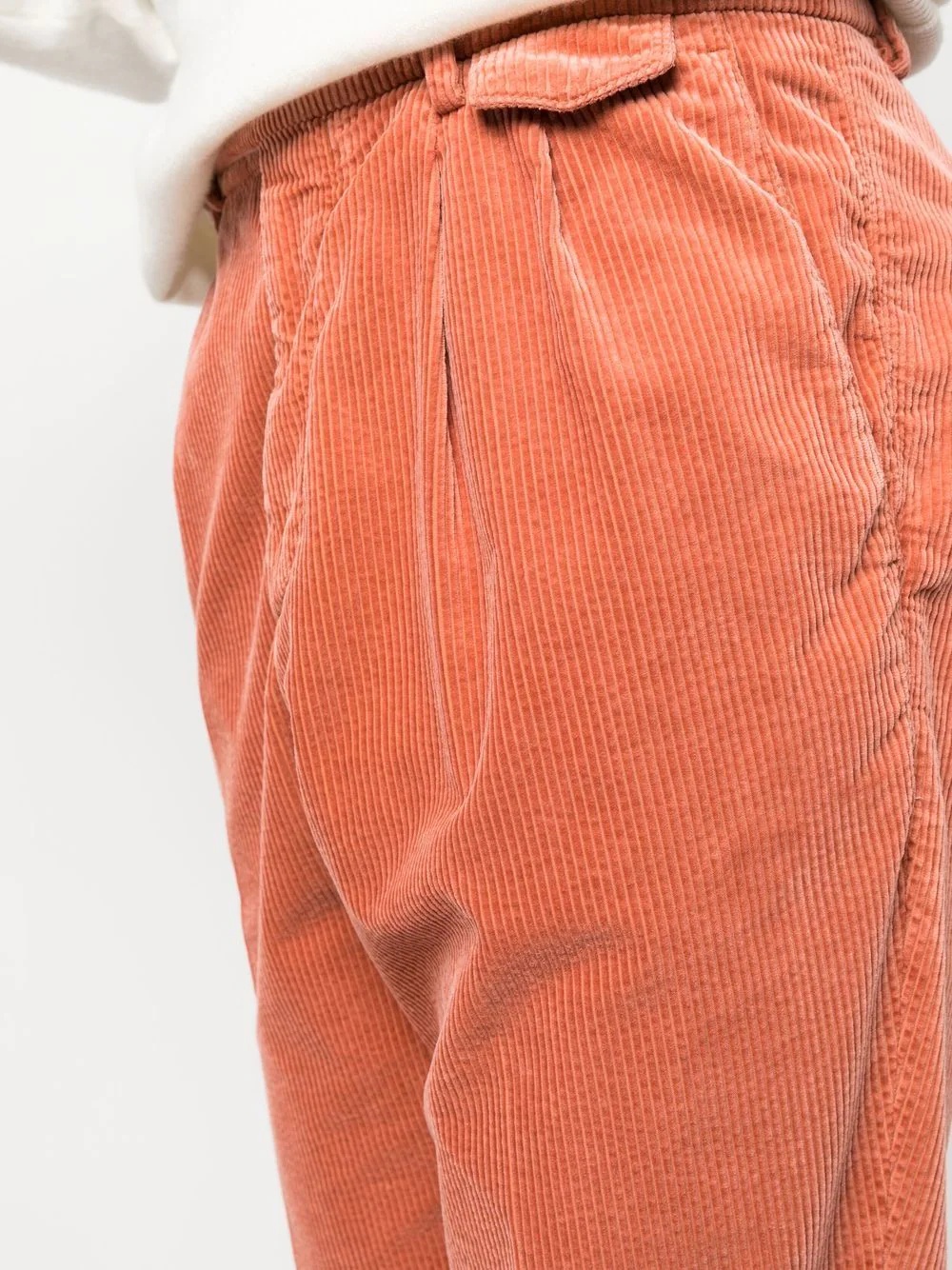 straight-leg corduroy trousers - 5