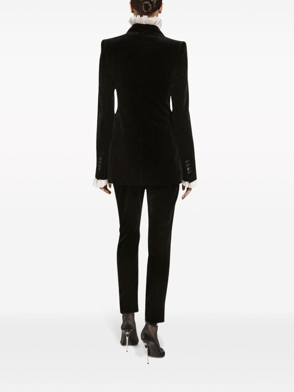 ruffled silk-blend shirt - 4
