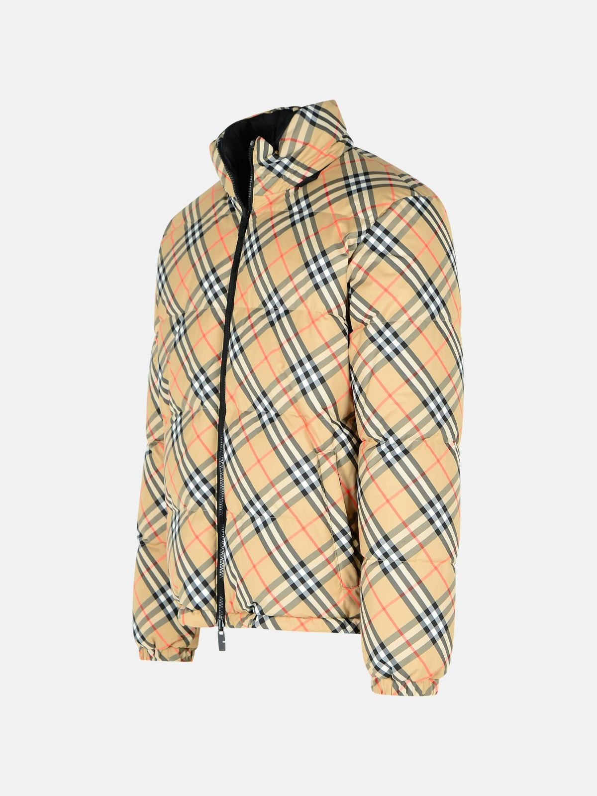 REVERSIBLE BEIGE POLYESTER 'SNOWDON' DOWN JACKET - 2