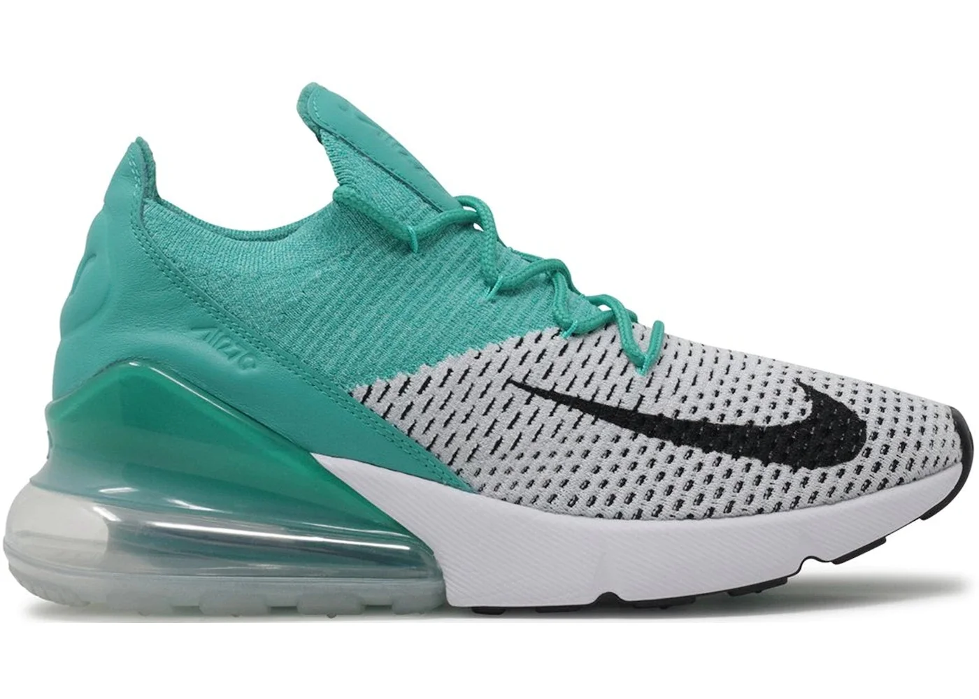 Nike Air Max 270 Flyknit Clear Emerald (Women's) - 1