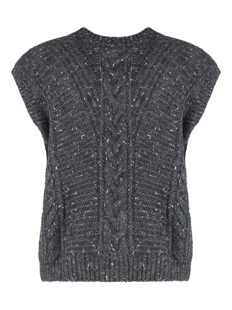 Max Mara Taffy buttoned vest outlook