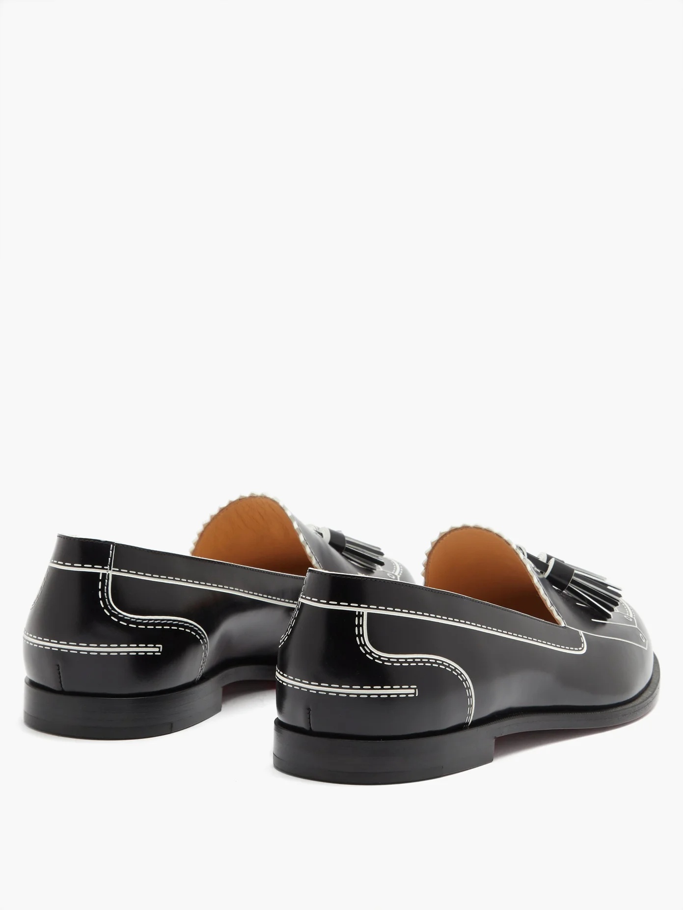 Trompinetta embossed leather loafers - 4