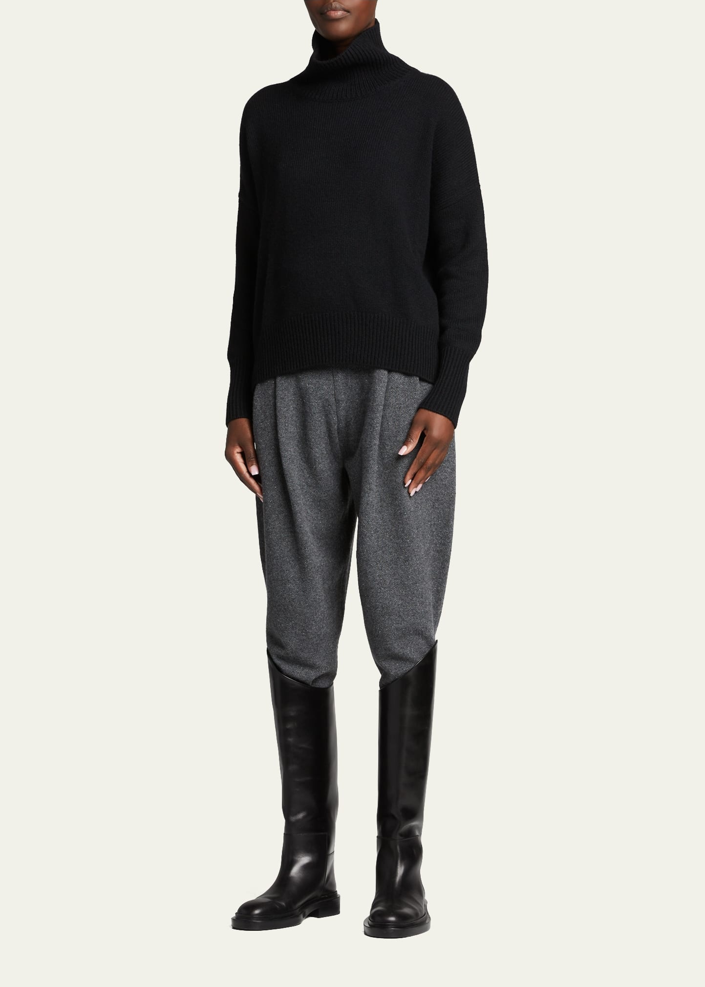 Heidi Cashmere Turtleneck Sweater - 2