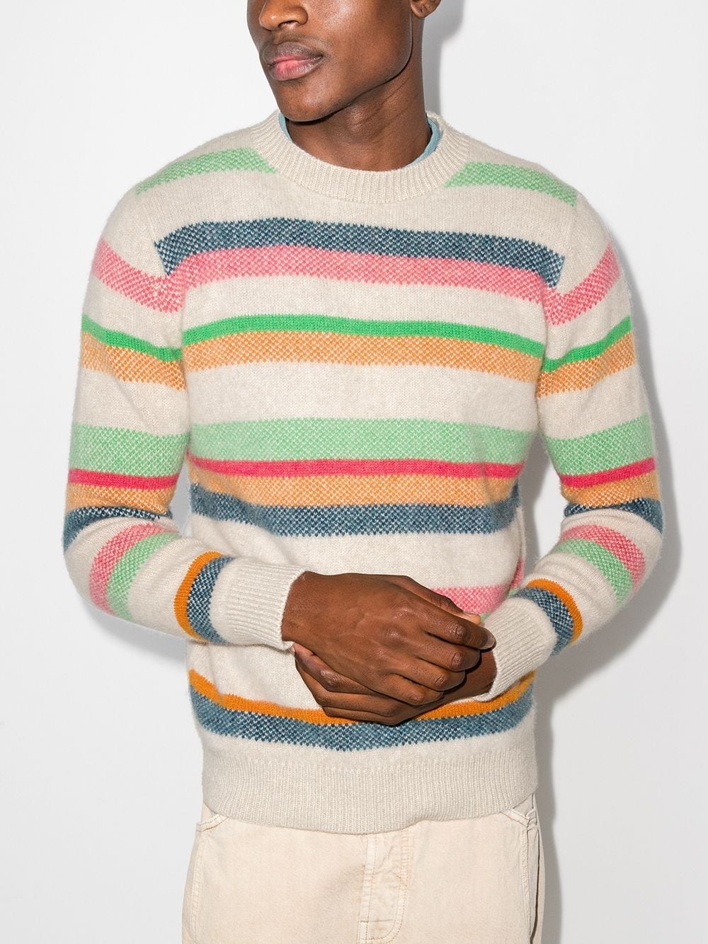 Pace striped crew neck jumper - 2