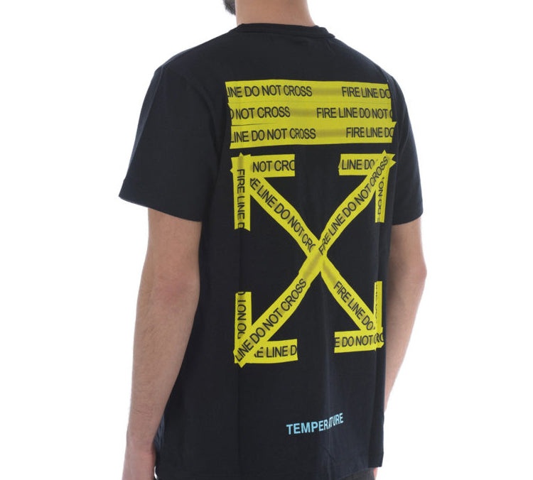 Off-White Yellow Arrow Short Sleeve Black OMAA002S181850061060 - 4