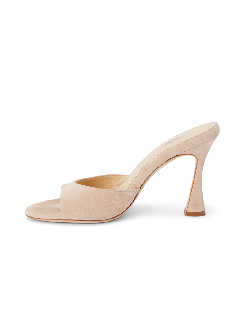 L'AGENCE Avery Suede Peep-Toe Mule outlook