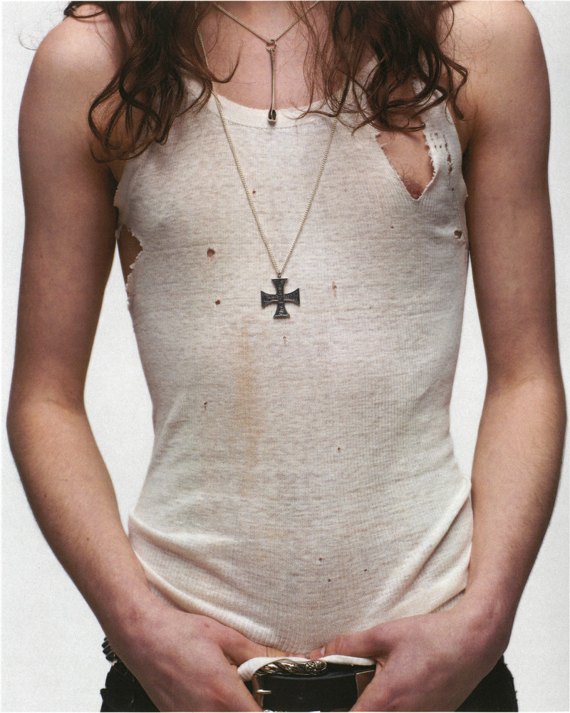 Enfants Riches Déprimés CROSS LOGO NECKLACE outlook