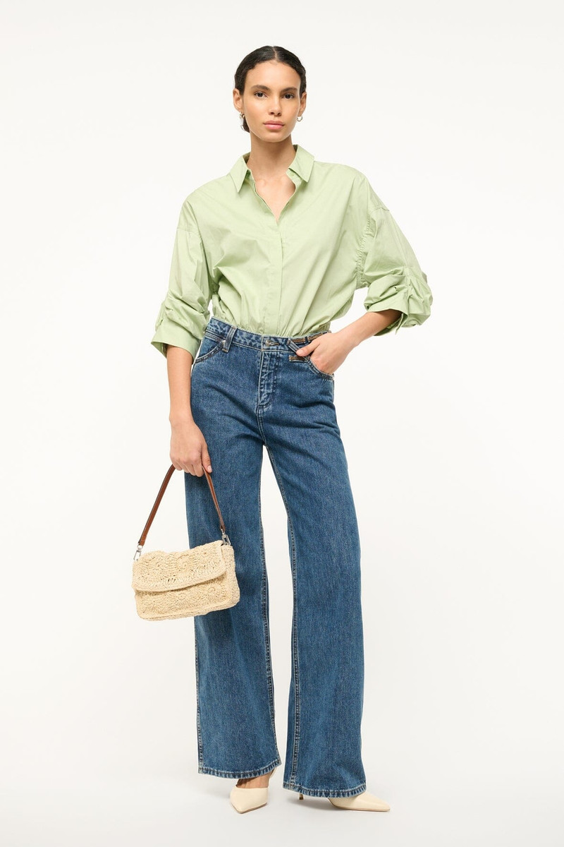 STAUD TRAVERSE BODYSUIT PALE JADE 1