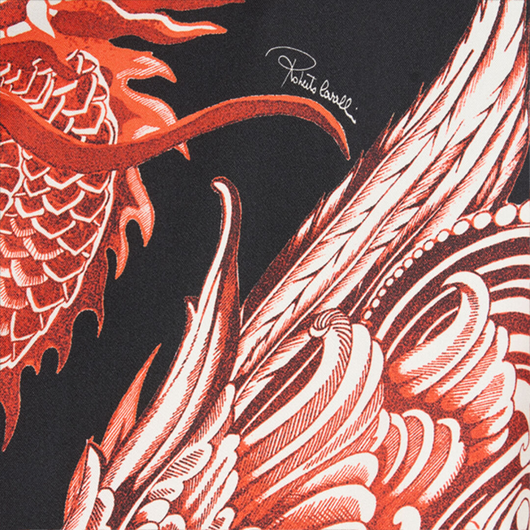 Printed Silk Bowling Shirt - 5