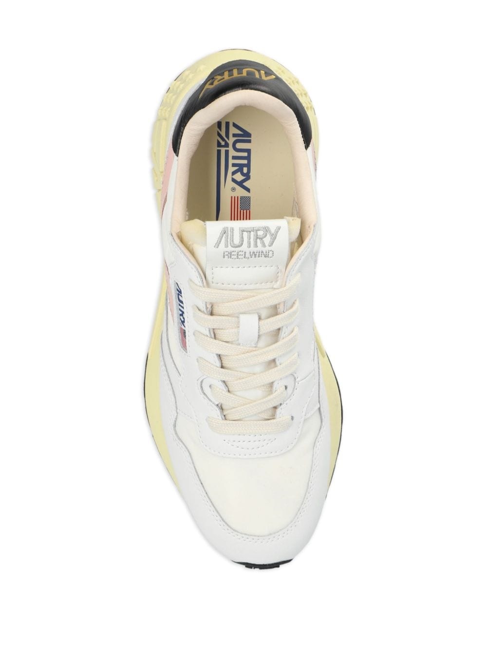 Reelwind lace-up leather sneakers - 4