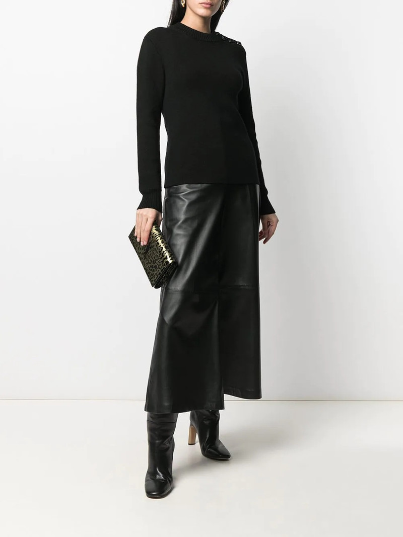 rabanne crew-neck knit jumper outlook