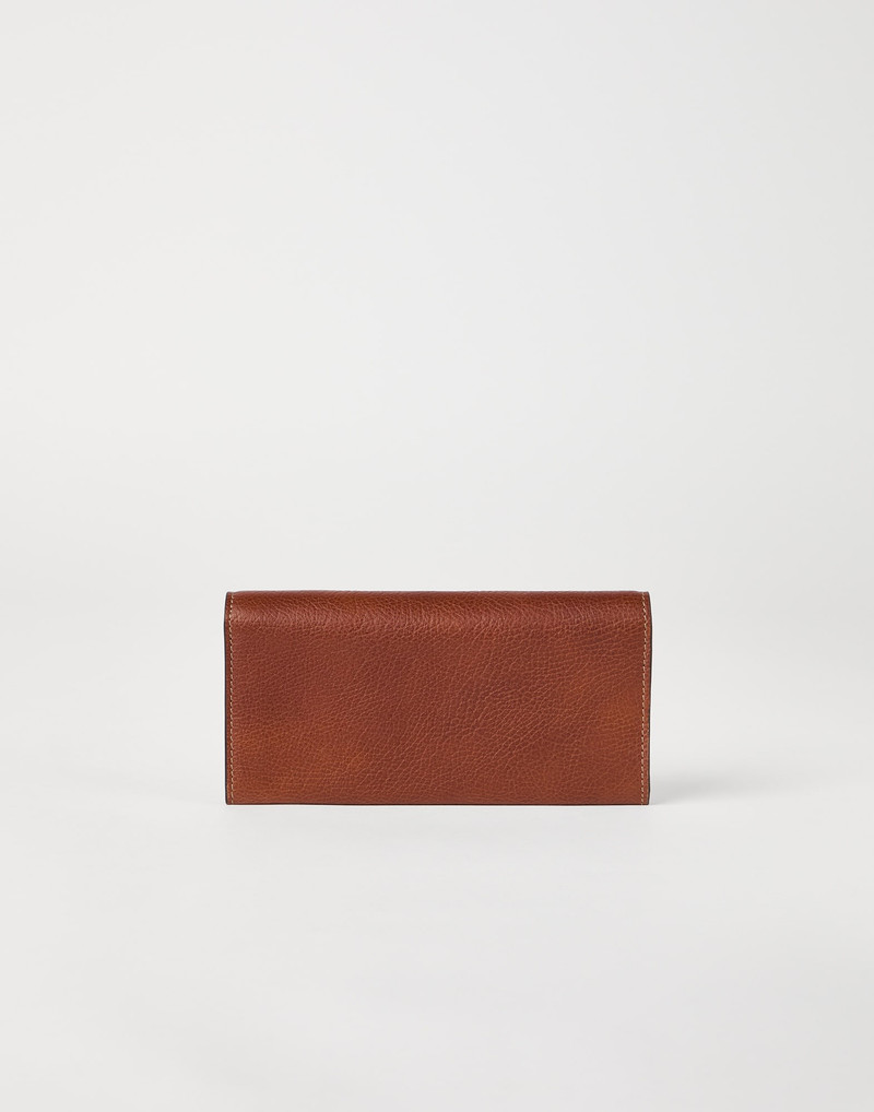 Brunello Cucinelli Grained calfskin wallet outlook