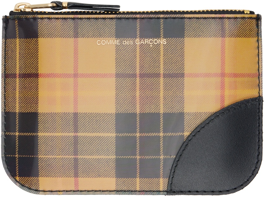 Yellow & Green Lenticular Tartan Wallet - 1