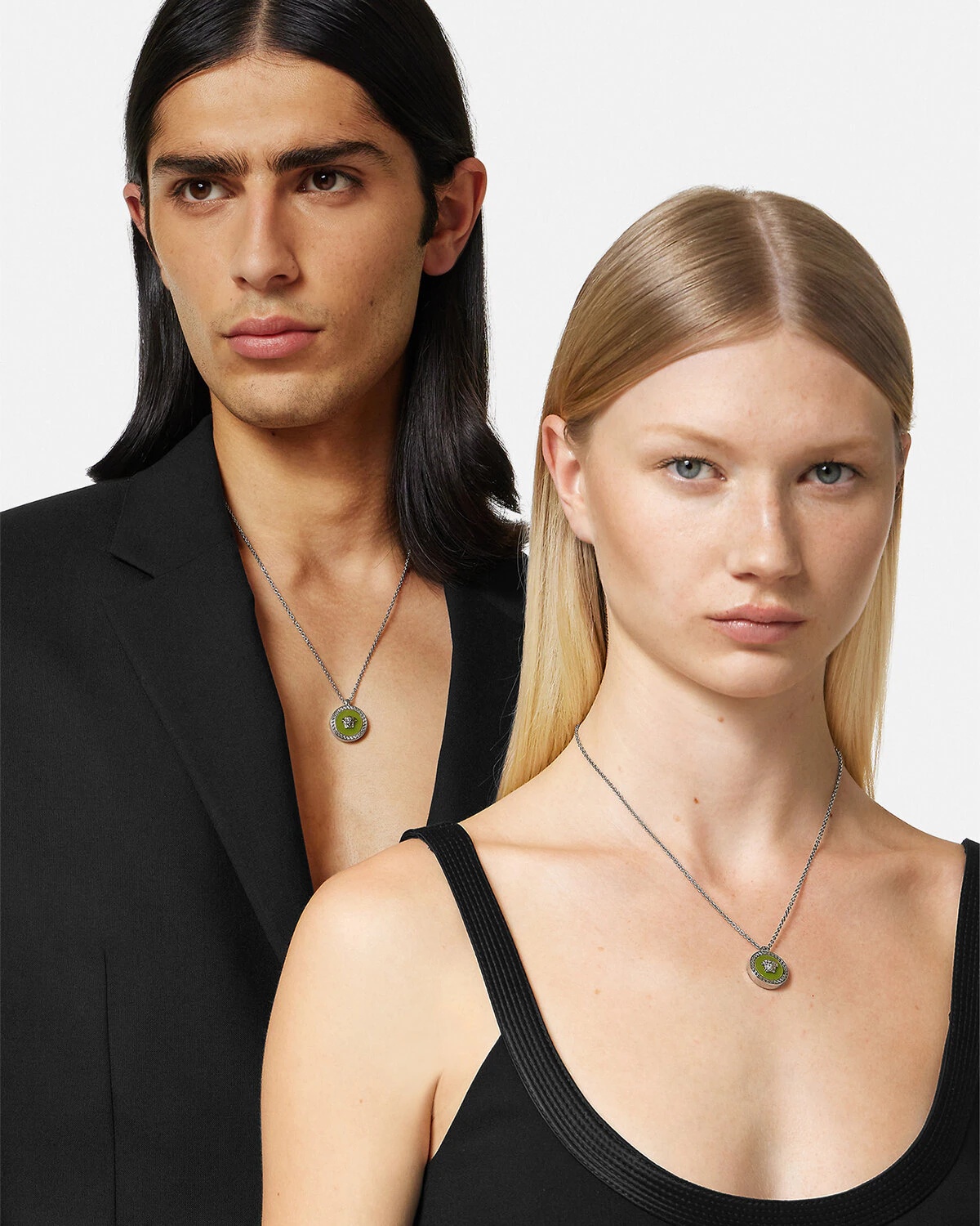 Enamel Medusa Necklace - 3