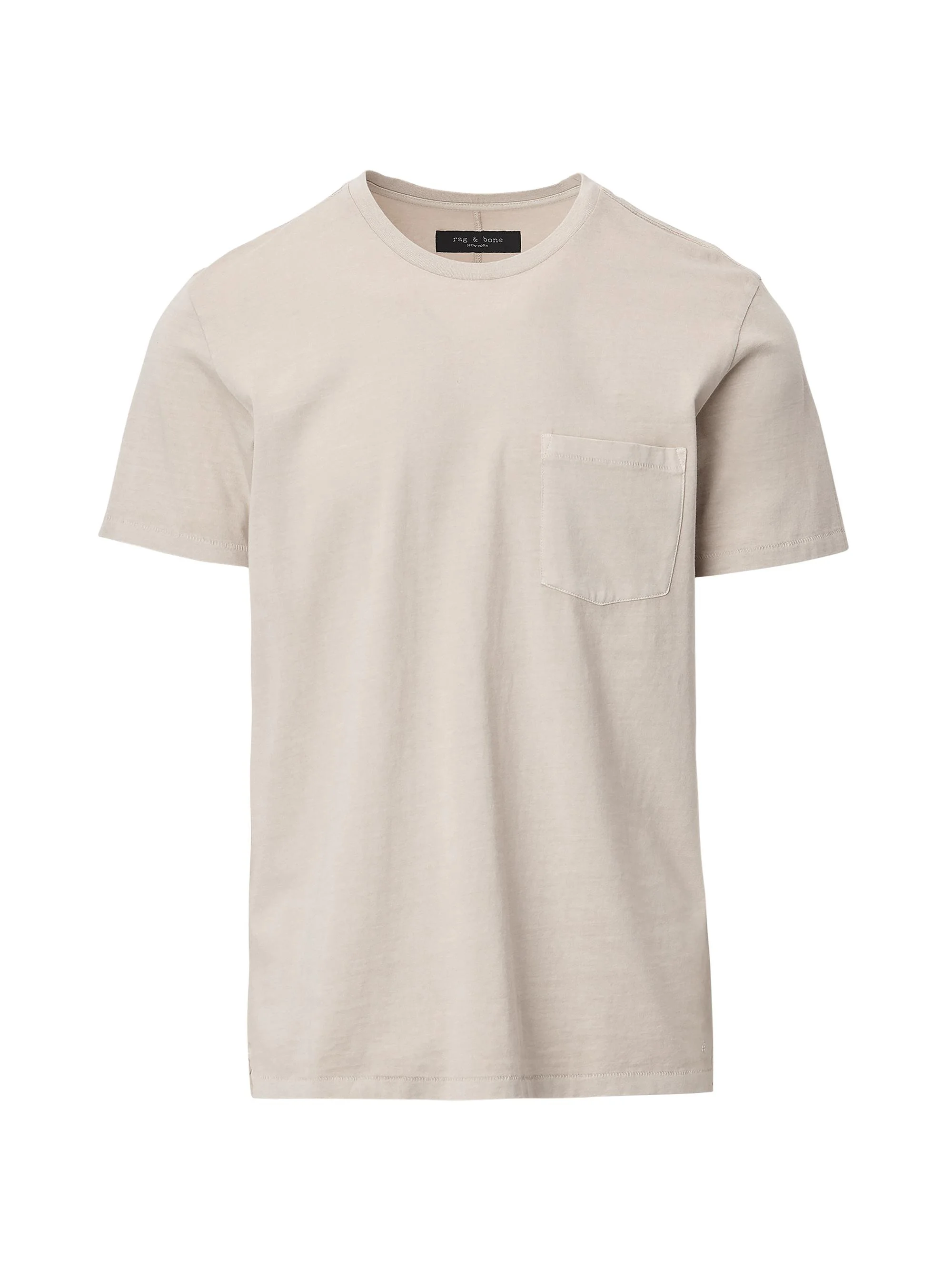 Men's Crewneck Cotton T-Shirt - Taupe - 1