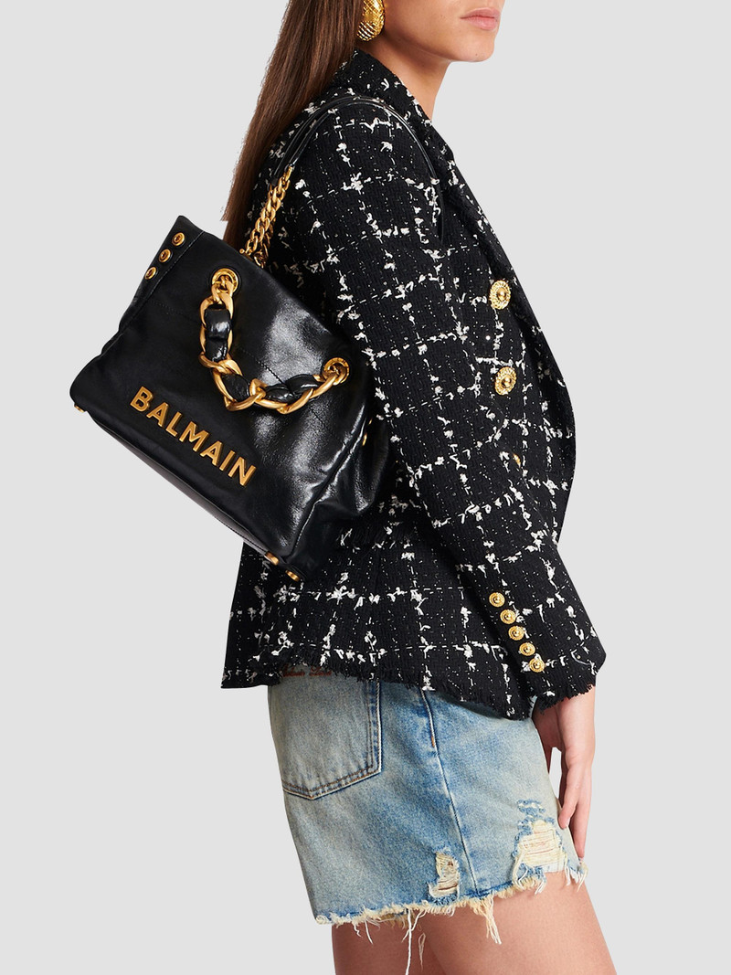Women's 1945 Soft Cabas Crinkled Leather Bag - Noir 3