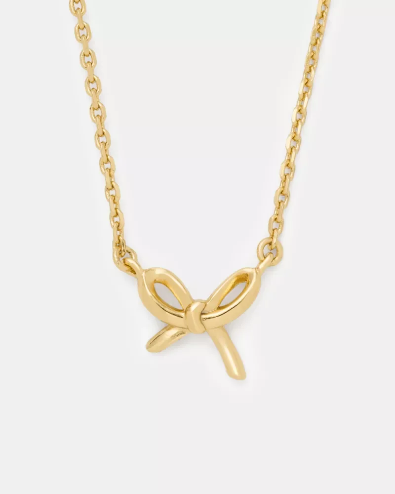 Girlie Pearlie Mini Bow Pendant - 1
