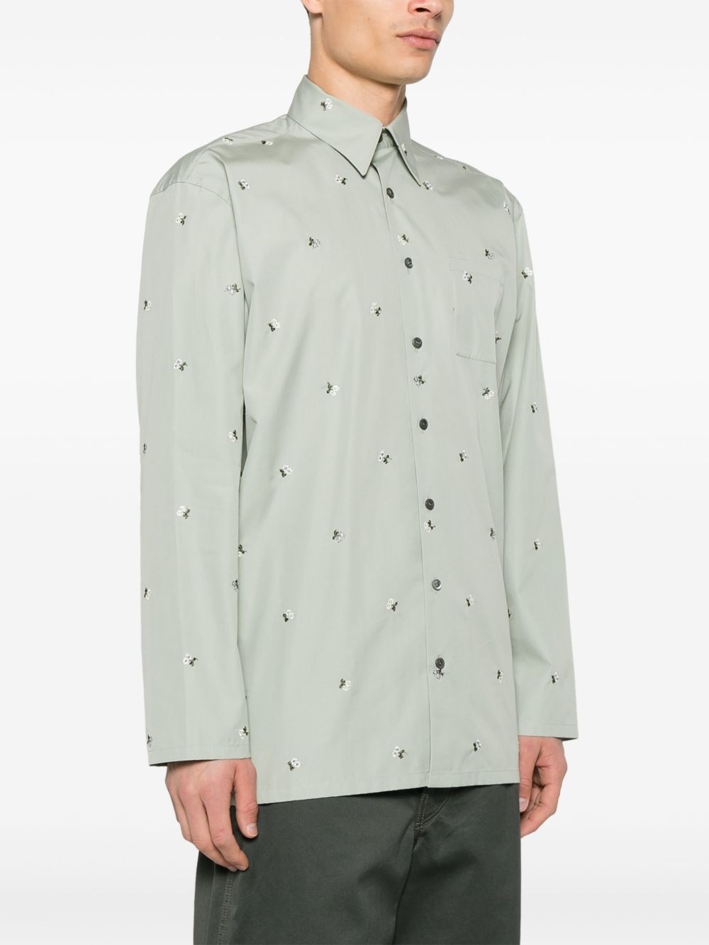 argile flowers poplin shirt - 3