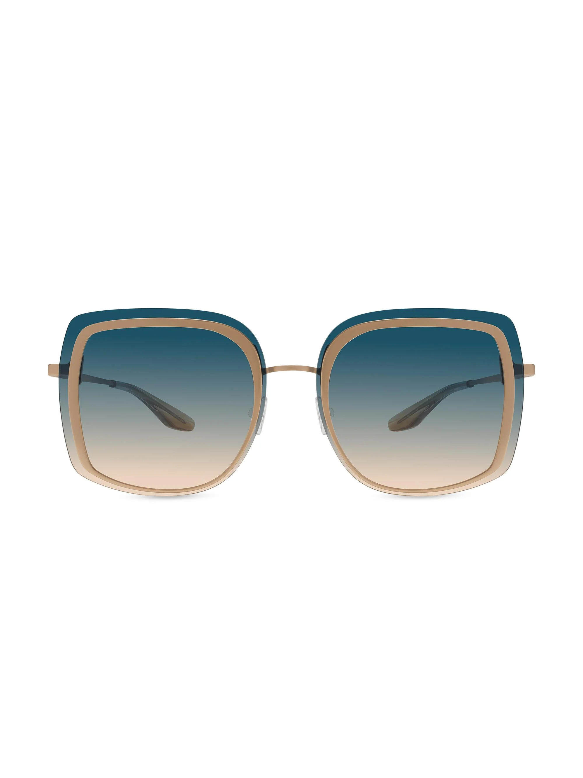 Women's Halima 65MM Square Sunglasses - Gold Blue - 1