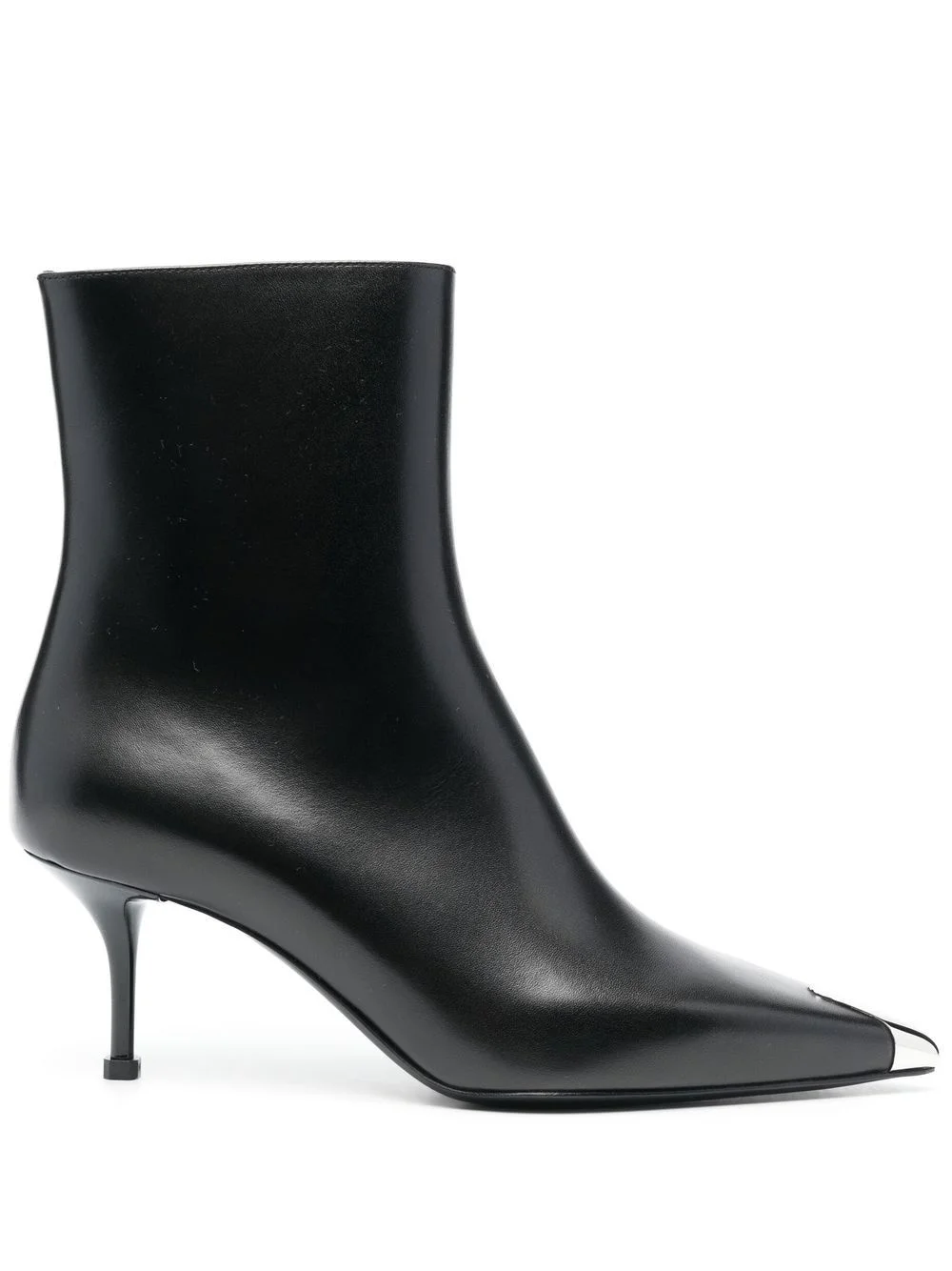 70mm leather ankle boots - 1
