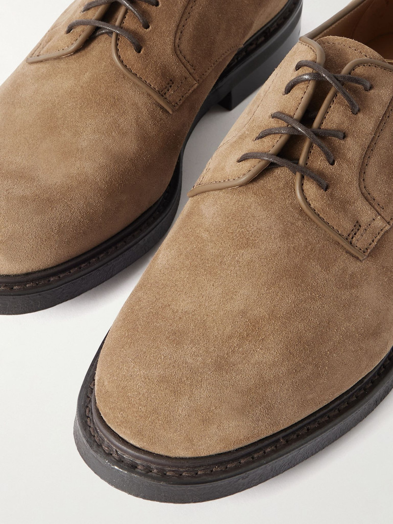 Padstow Suede Derby Shoes Brown 5