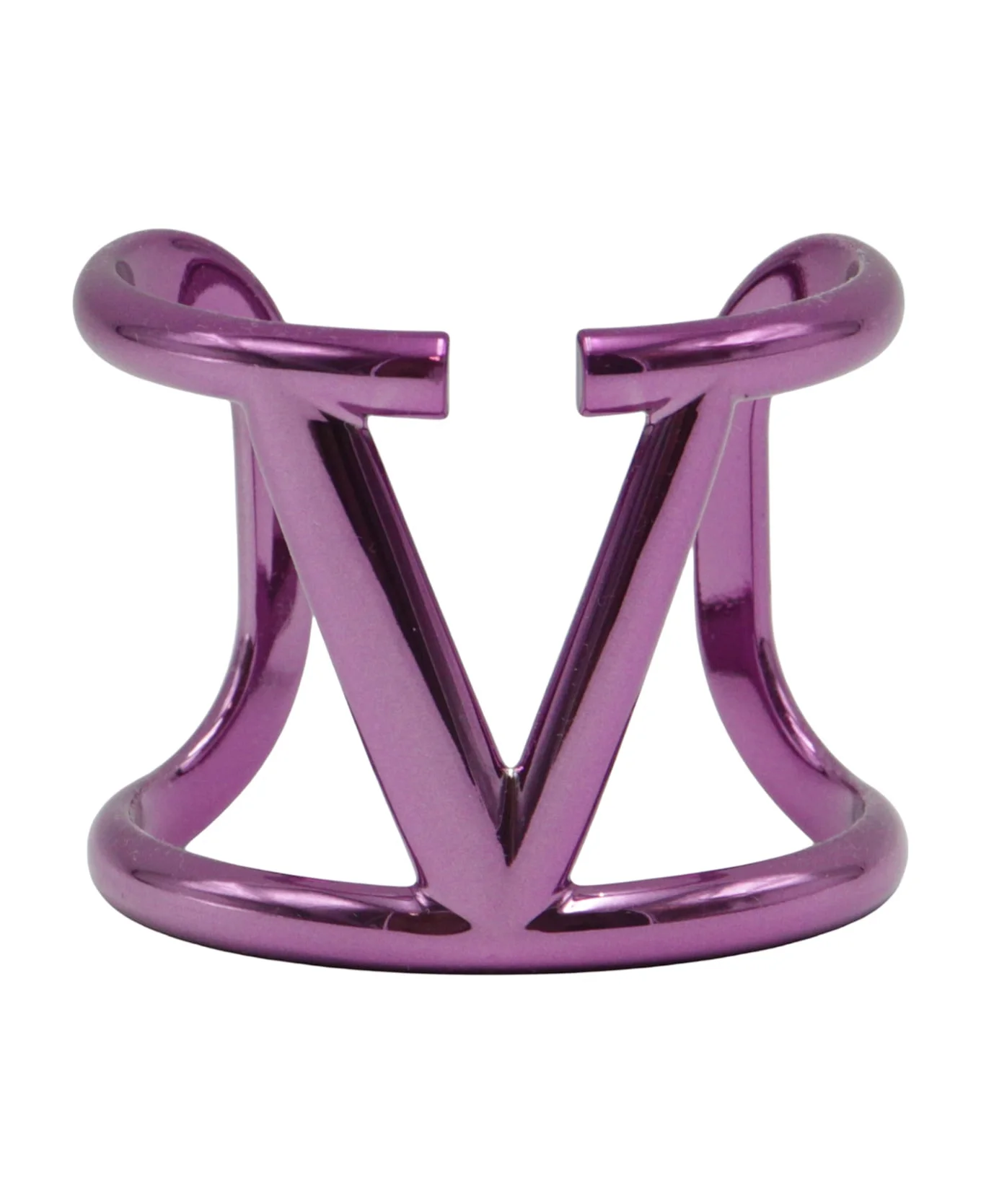 Elegant Purple Bracelet With Distinctive Letter "v" - 1