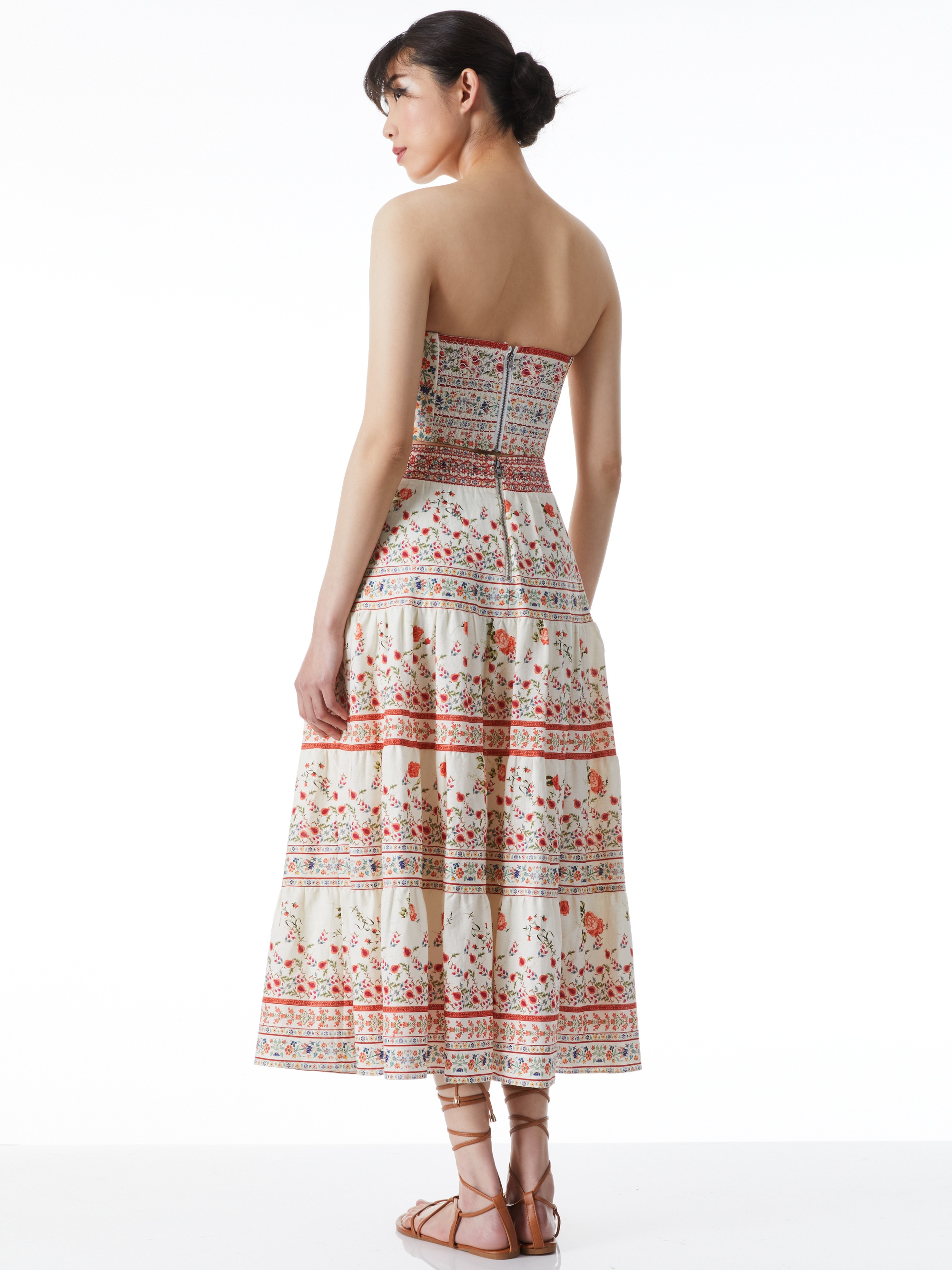 MELONY SMOCKED WAIST BAND SHIRRED SKIRT - 3