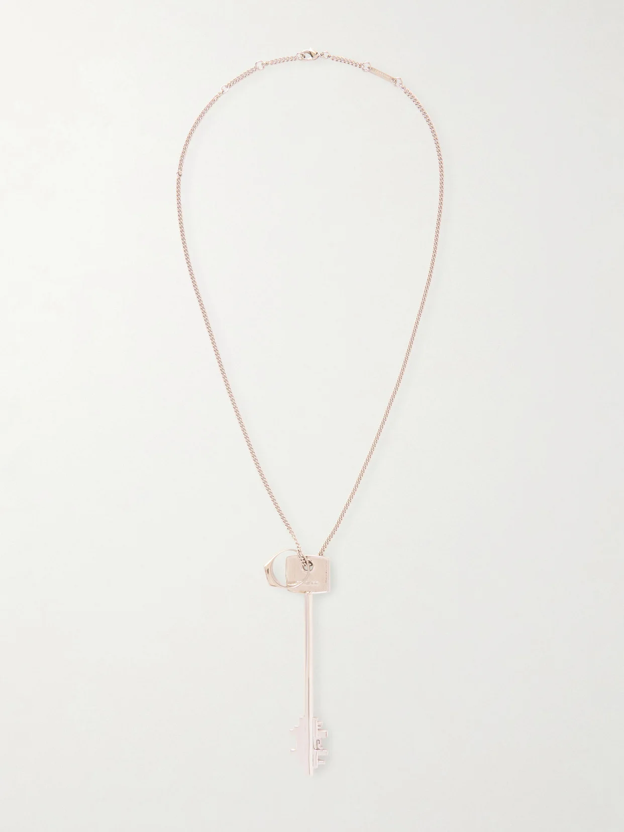 Silver-tone Crystal Necklace - 1