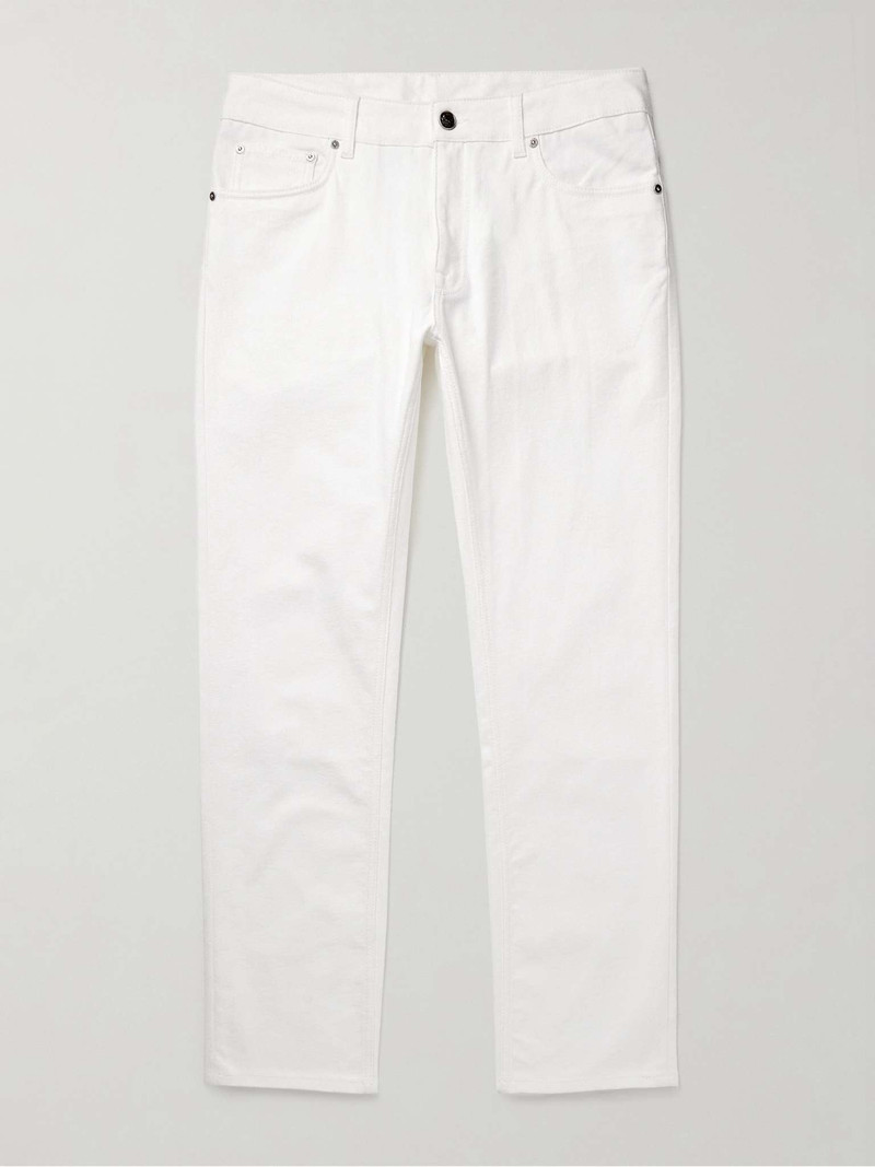 Straight-Leg Paisley-Jacquard Jeans - 1
