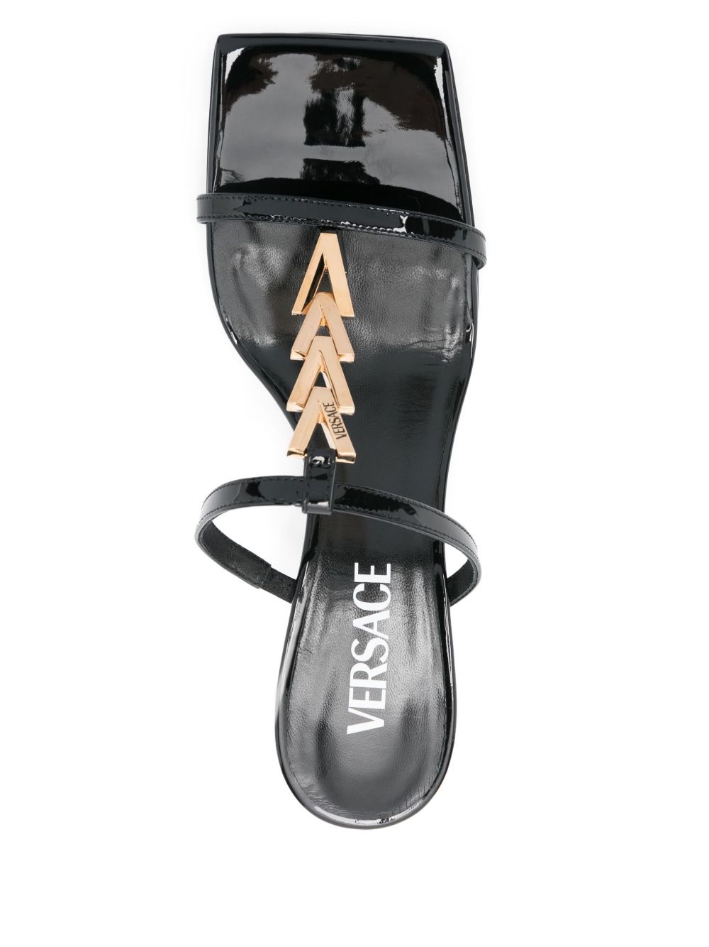 60mm leather sandals - 4