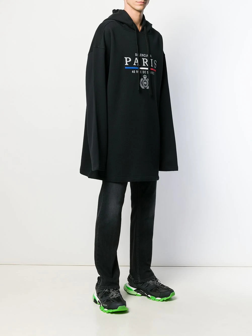 oversized logo hoodie - 3