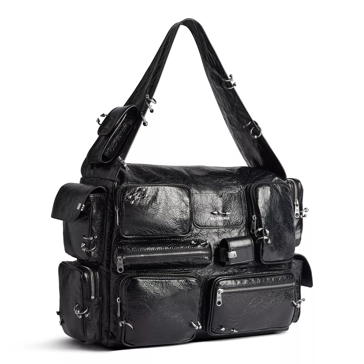 Superbusy Large Sling Bag with Piercings - 2