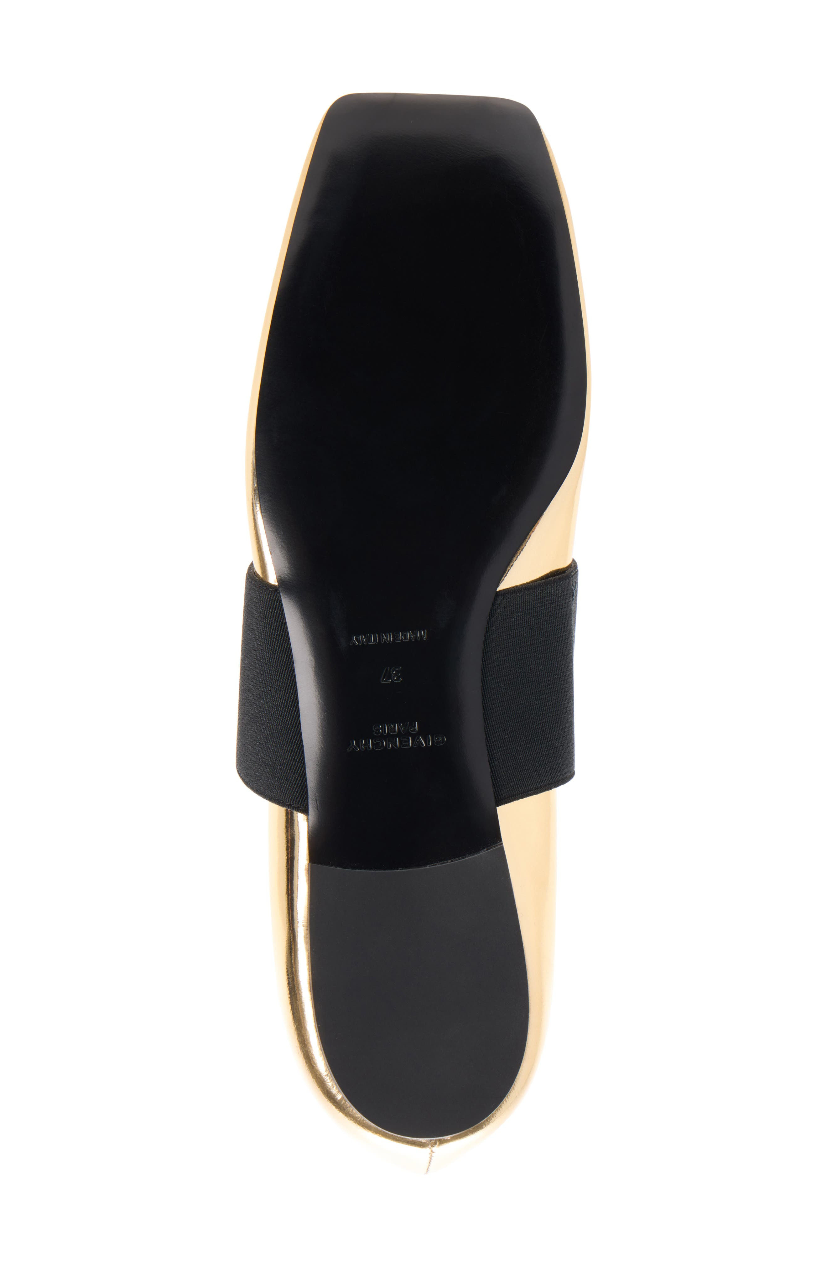 Givenchy Sliced Square Toe Mary Jane Flat in Golden at Nordstrom - 5