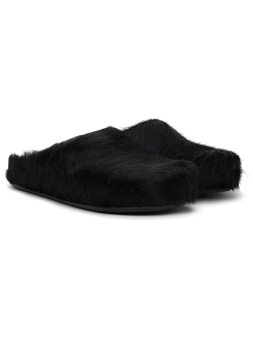 Black Fussbett Sabot Slip-on Loafers - 4