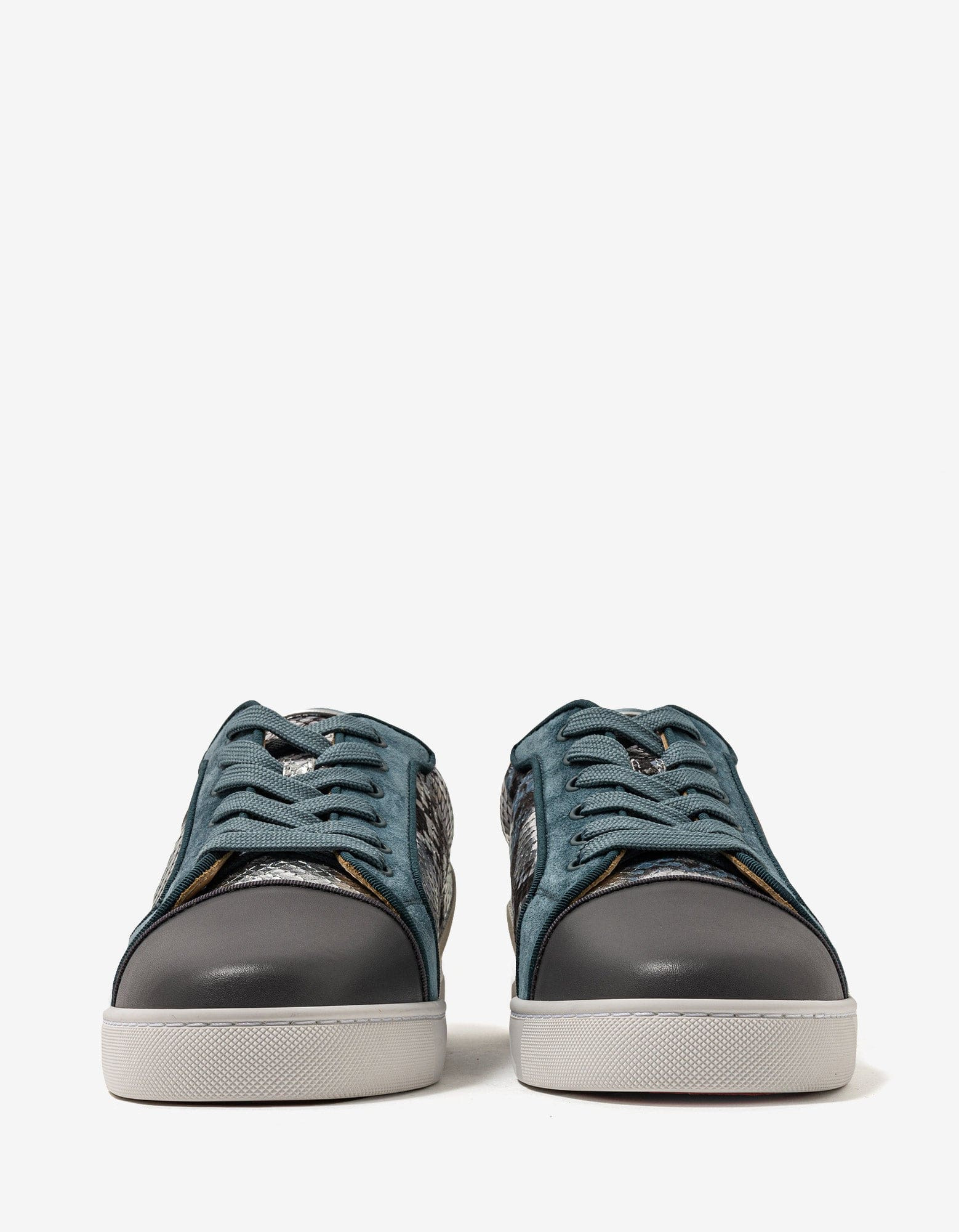 Christian Louboutin Louis Junior Amazonia Blue Trainers - 4