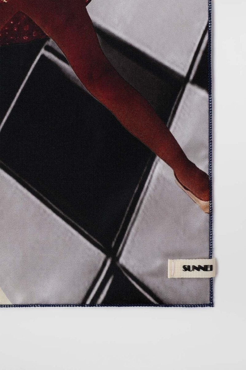 SUNNEI BRIGETTE PRINT FOULARD / silk outlook
