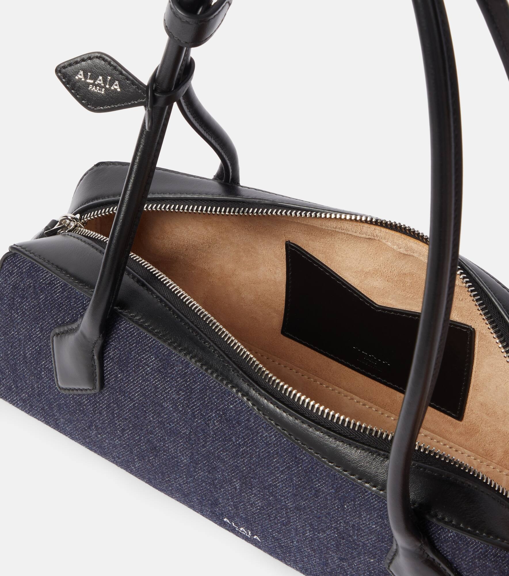 Le Teckel Medium denim shoulder bag - 3