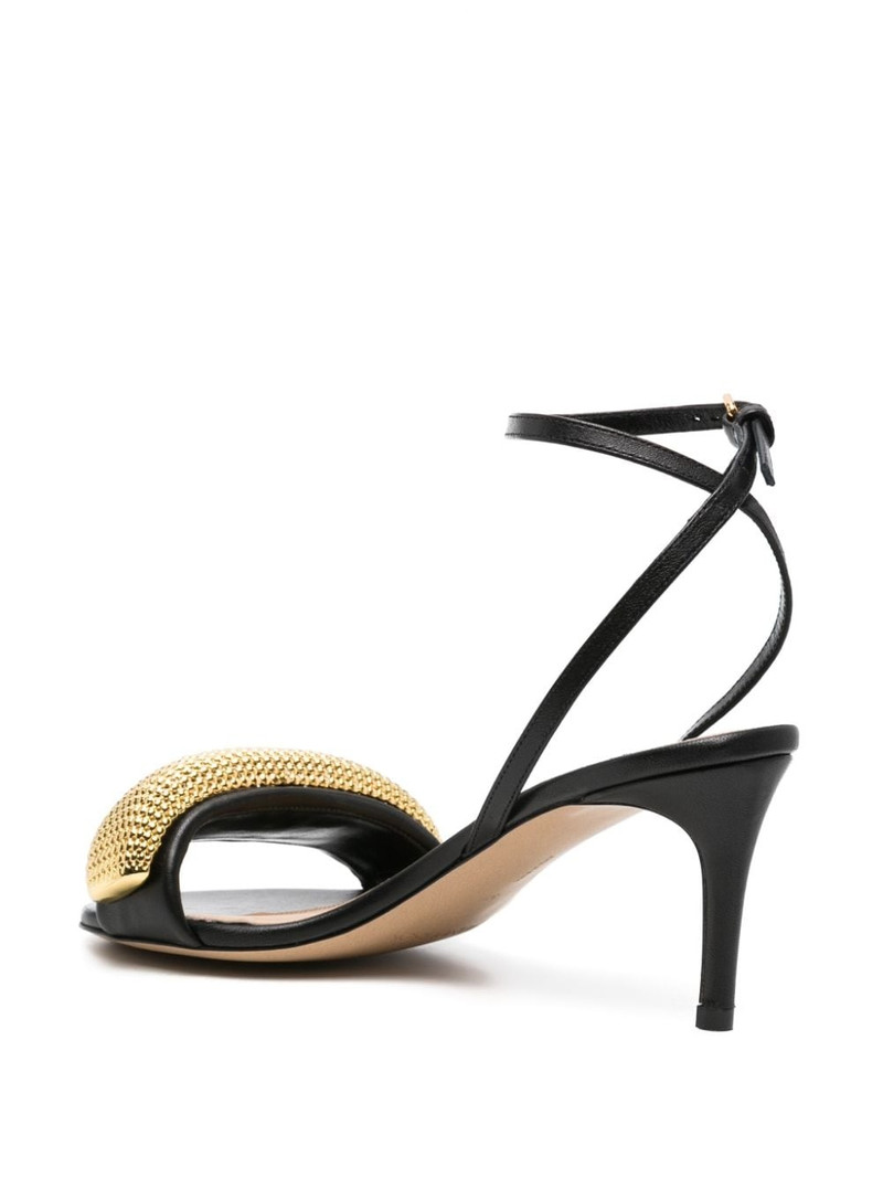 Poppy 70mm leather sandals 3